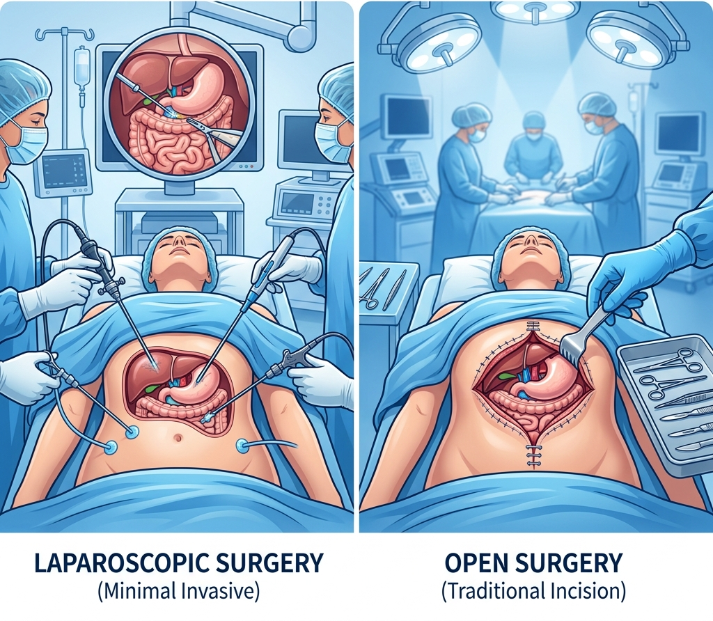 Laparoscopic vs Open Hernia Surgery